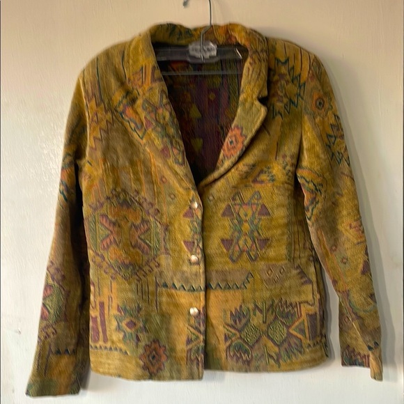 Vintage Jackets & Blazers - Vintage Graffiti Wear Patterned Jacket